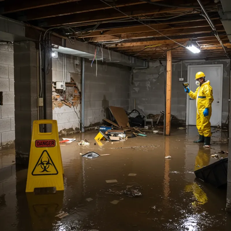 Flooded Basement Electrical Hazard in Redstone Arsenal, AL Property